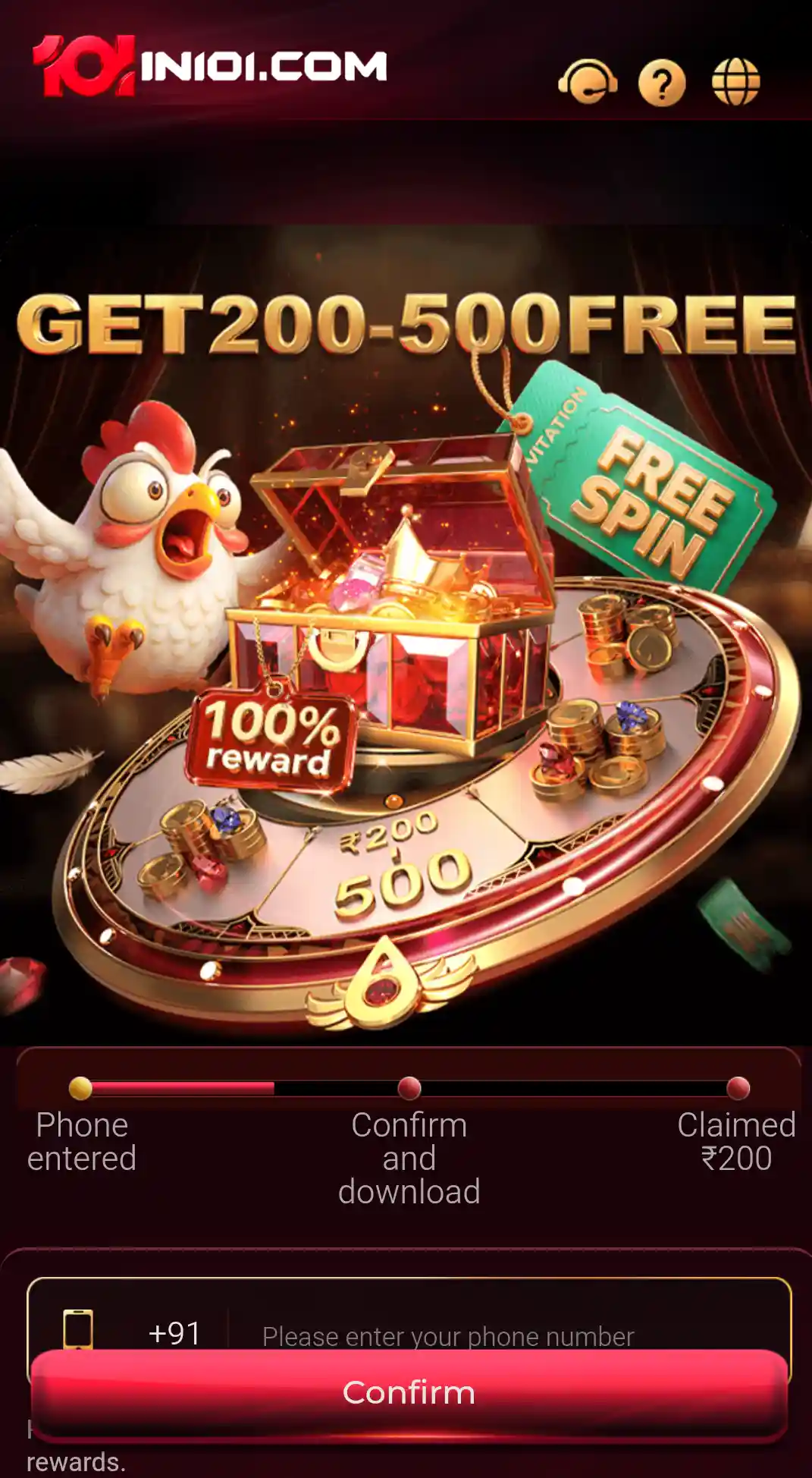 IN101 Game Download and Android APK screen